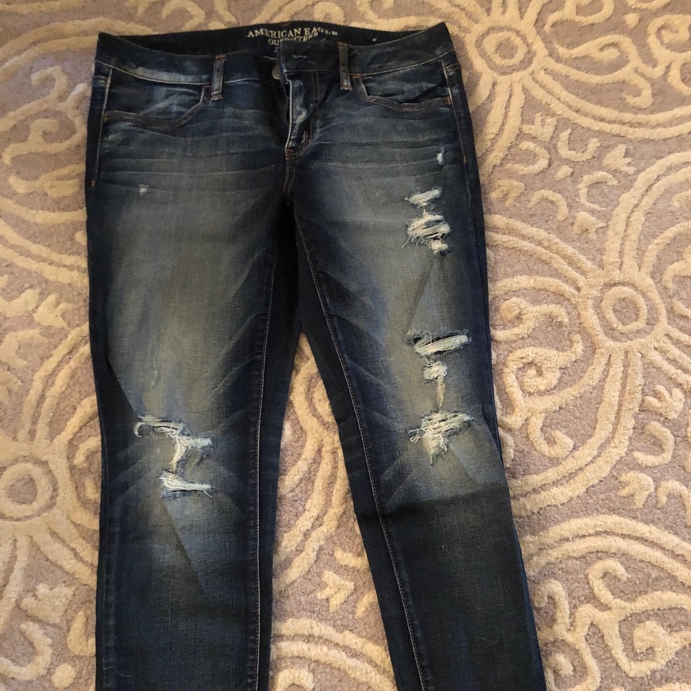 AE ripped skinny jeans- 12s